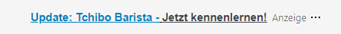 LinkedIn Textanzeige